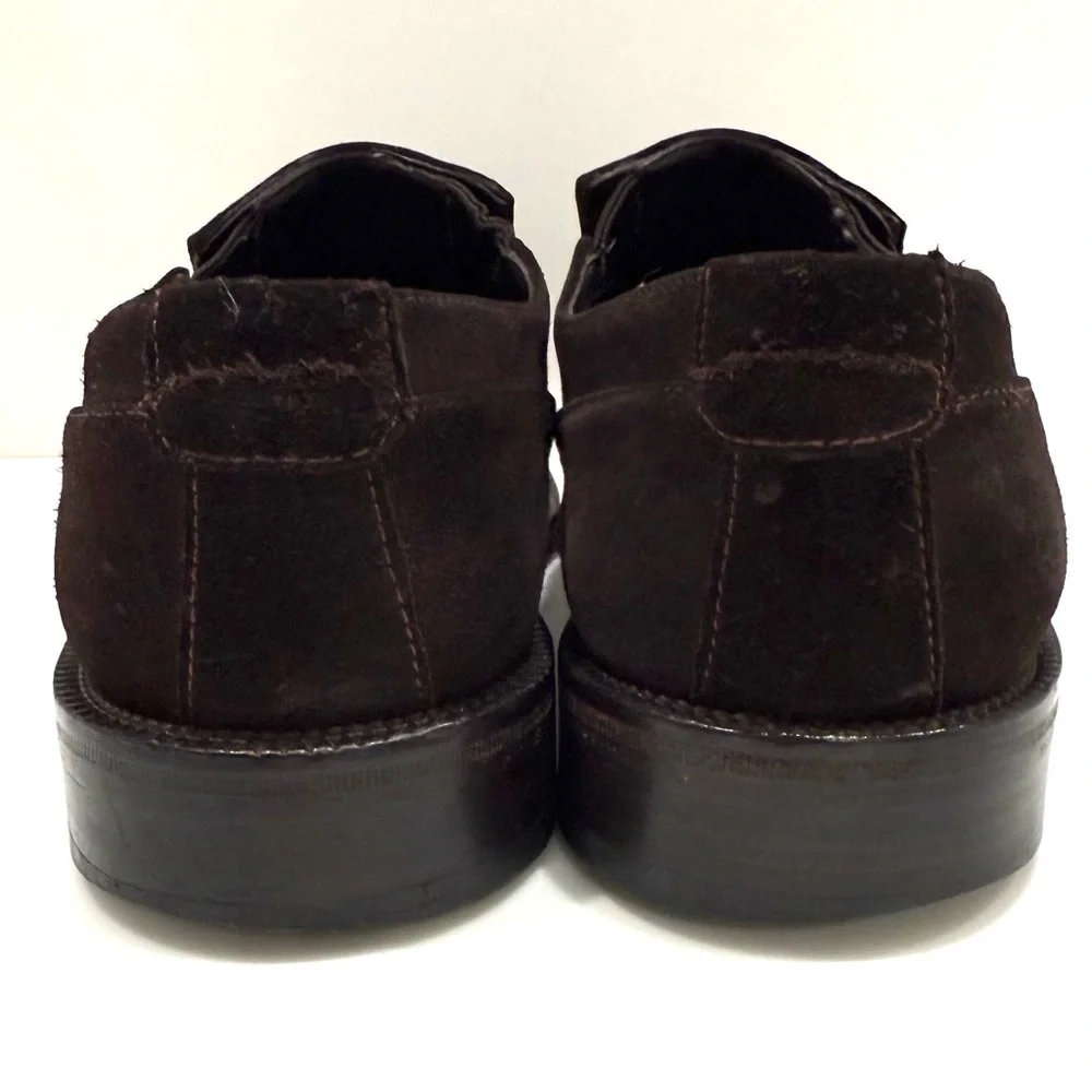 Giorgio Armani Men’s Size 10 US/43.5 EU  Dark Brown Suede Loafers